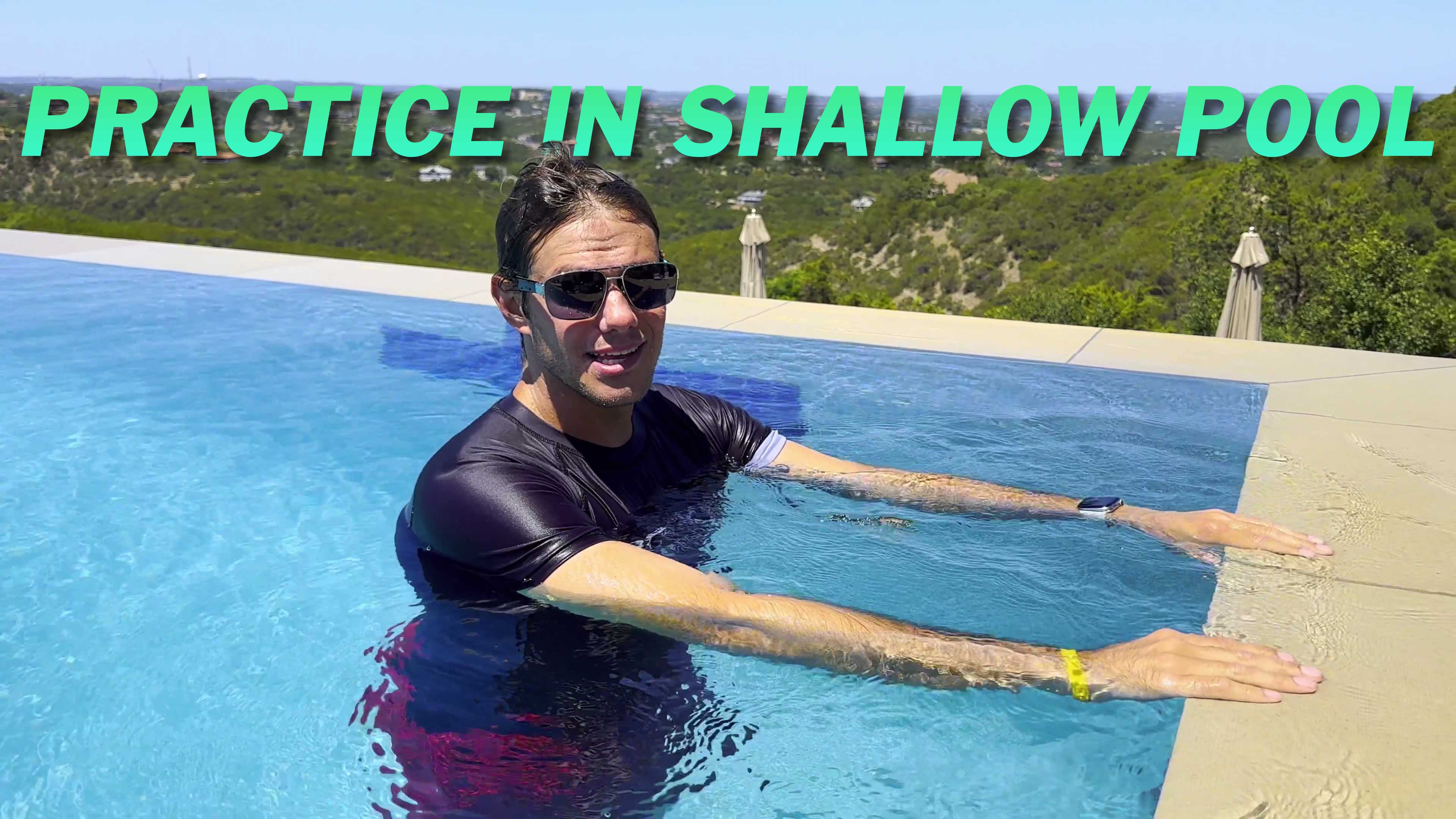 practice in a shallow pool